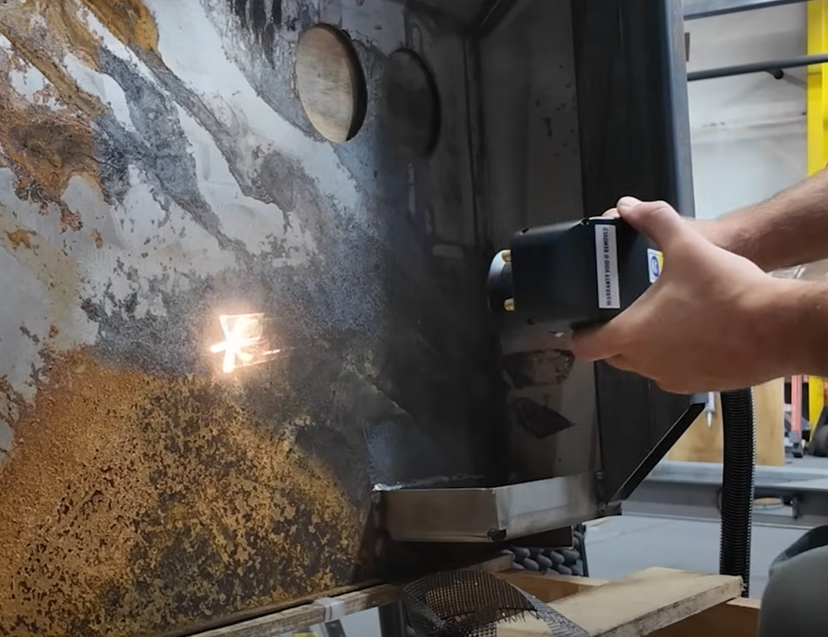 Laser cleaning in action